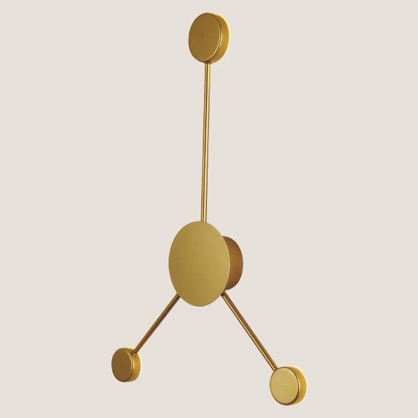 ΑΠΛΙΚΑ ΤΟΙΧΟΥ ΡΑΒΔΟΣ LED 3x5W 45x54 ΧΡΥΣΟ