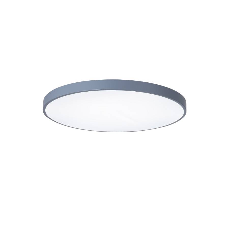 Πλαφονιέρα οροφής LED 110W 3CCT (by switch on base) από γκρί μέταλλο και ακρυλικό D:60cm (42035-B-Gray)