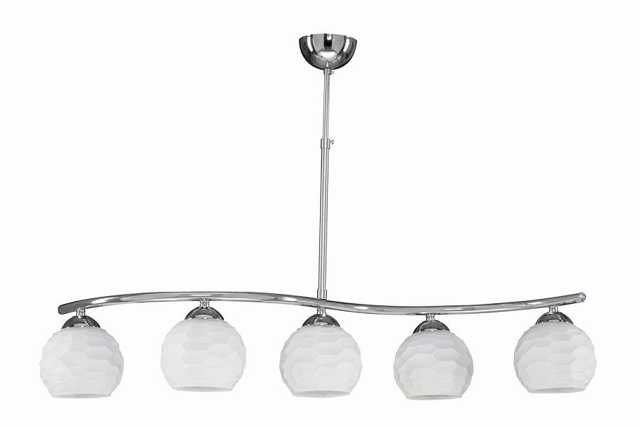 Φωτιστικό Πολύφωτο 5φ Μέταλλο χρώμιο/Γυαλί Ε27