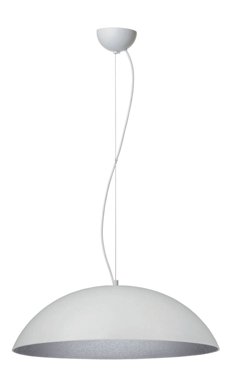 Φωτιστικό μονόφωτο Plexiglass  λευκό/ασημί  3χΕ27 Φ47