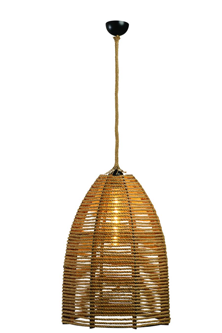 Φωτιστικό μονόφωτο σχοινί natural Ε27 Φ36