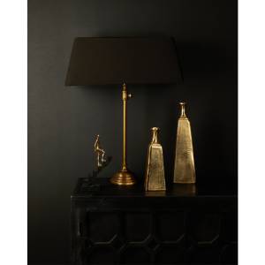 LANG ΦΩΤΙΣΤΙΚΟ ΕΠΙΤΡΑΠΕΖΙΟ ΑΛΟΥΜΙΝΙΟ ΥΦΑΣΜΑ ΧΡΥΣΟ ΑΝΤΙΚΕ ΜΑΥΡΟ D60-50xH78-86cm