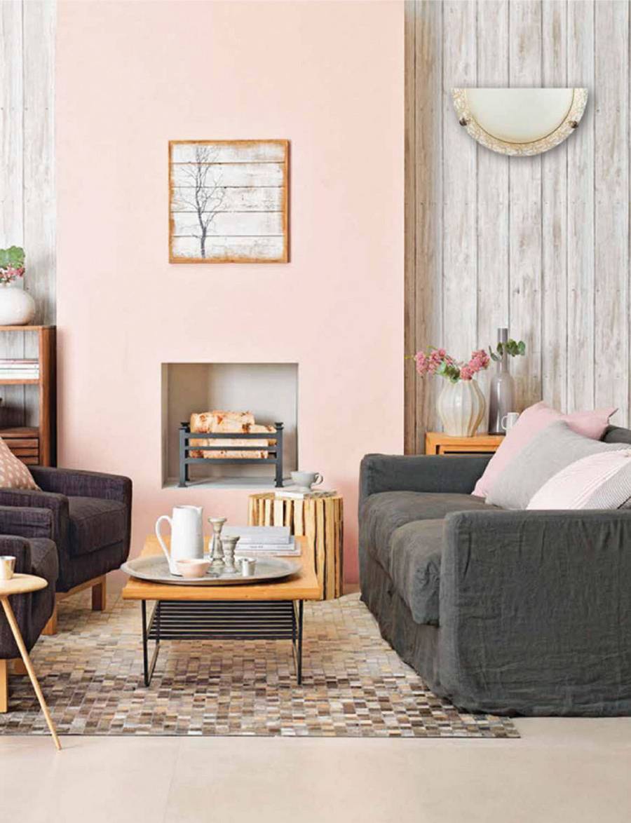 Απλίκα Γυαλί μελί 1xE27 Φ30