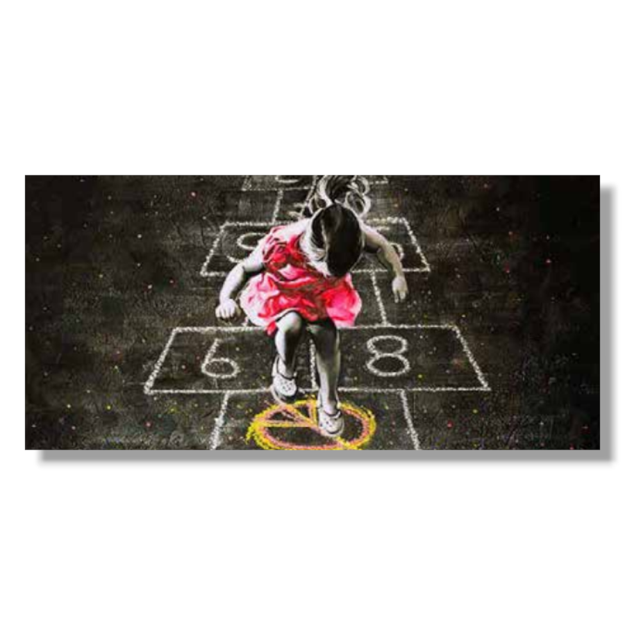 HM0302 - Πίνακας παιδί που παίζει