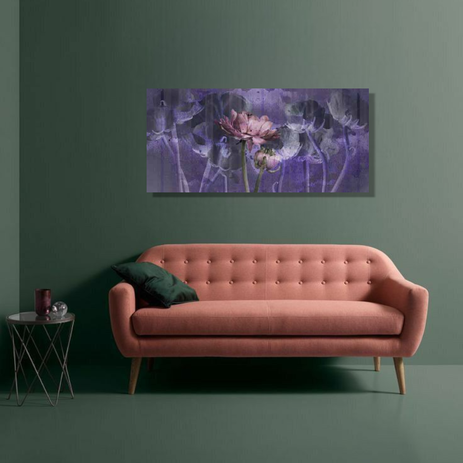 HK0681 - Πίνακας ροζ λουλούδι