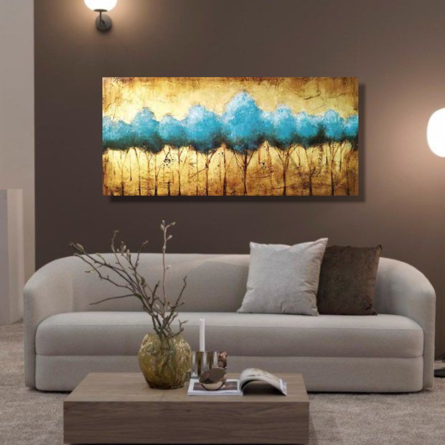 LP43 - Πίνακας γαλάζιο δάσος