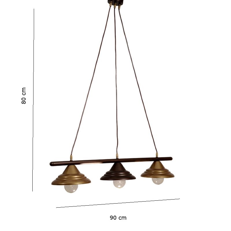 ΦΩΤΙΣΤΙΚΟ ΧΕΙΡΟΠΟΙΗΤΟ ΡΑΓΑ-ΜΕΤΑΛΛΙΚΟ ΚΑΦΕ & ΜΠΡΟΝΖΕ