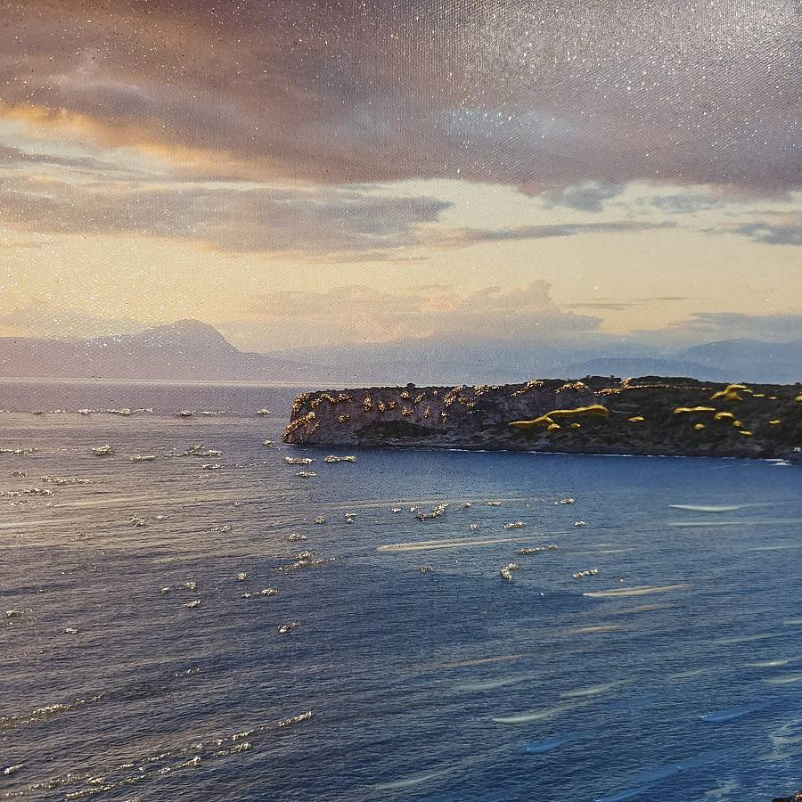 AP0037 - Πίνακας ηλιοβασίλεμα στη θάλασσα