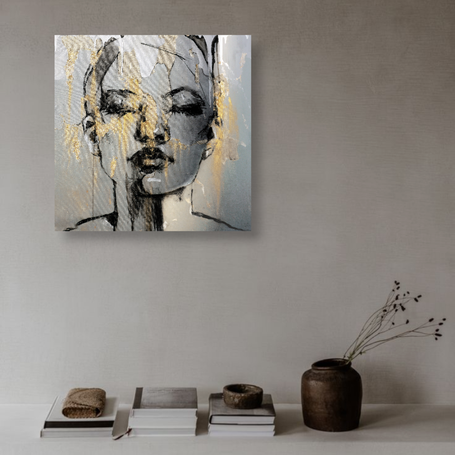 BDL123 - Πίνακας γυναικείο πρόσωπο