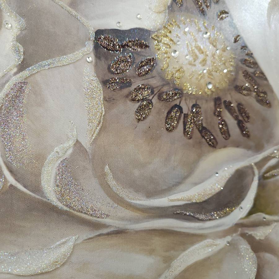 M225 - Πίνακας κομψή εικόνα λευκών λουλουδιών