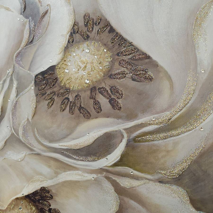 M225 - Πίνακας κομψή εικόνα λευκών λουλουδιών