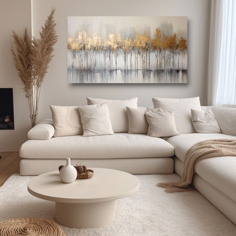 BDL128 - Πίνακας χρυσό τοπίο