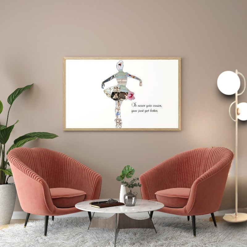 SAΔ14 - Φωτιστικό δαπέδου 2φωτο μεταλλικό χρυσό ματ με γυάλινες μπάλες