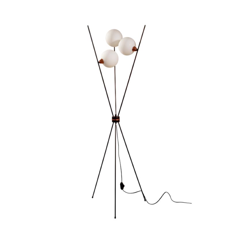 SAΔ06 - Φωτιστικό δαπέδου με ντουί για λαμπτήρα G9 σε μπρούτζινο χρώμα