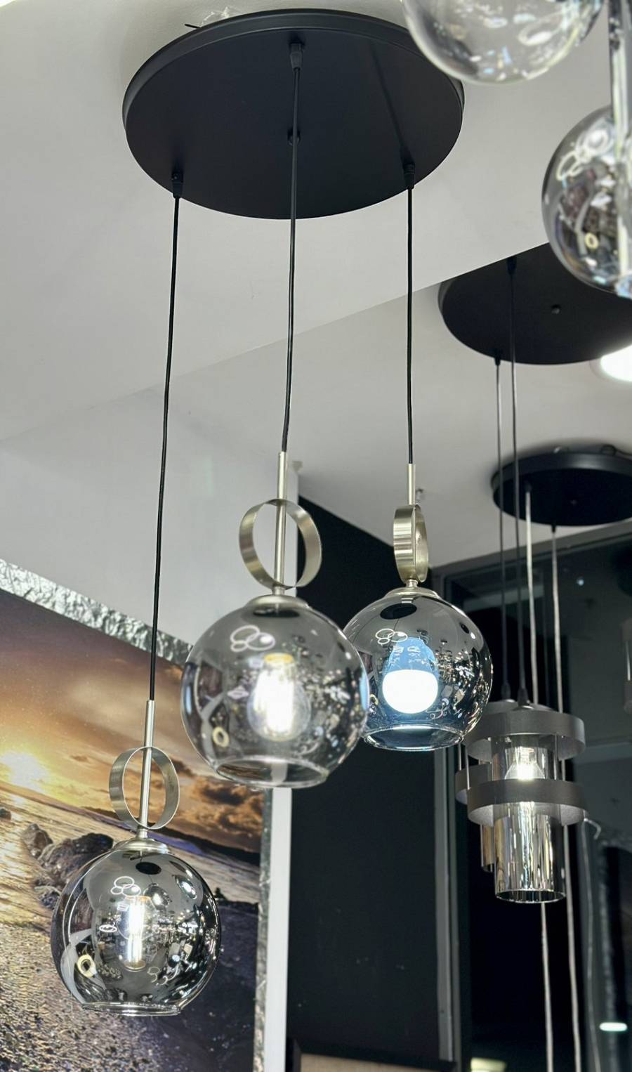 Γυάλινο πολύφωτο