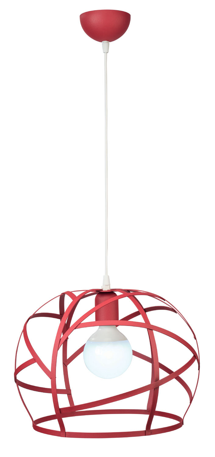 Φωτιστικό μονόφωτο παιδικό μέταλλο κόκκινο Ε27 Φ35