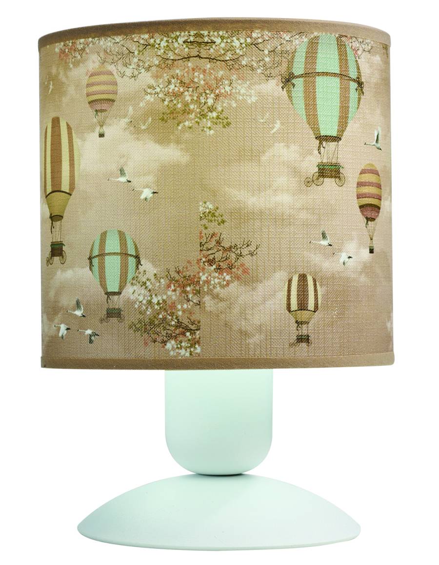 Φωτιστικό πορτατίφ παιδικό αμπαζούρ αερόστατο Ε27 Φ15