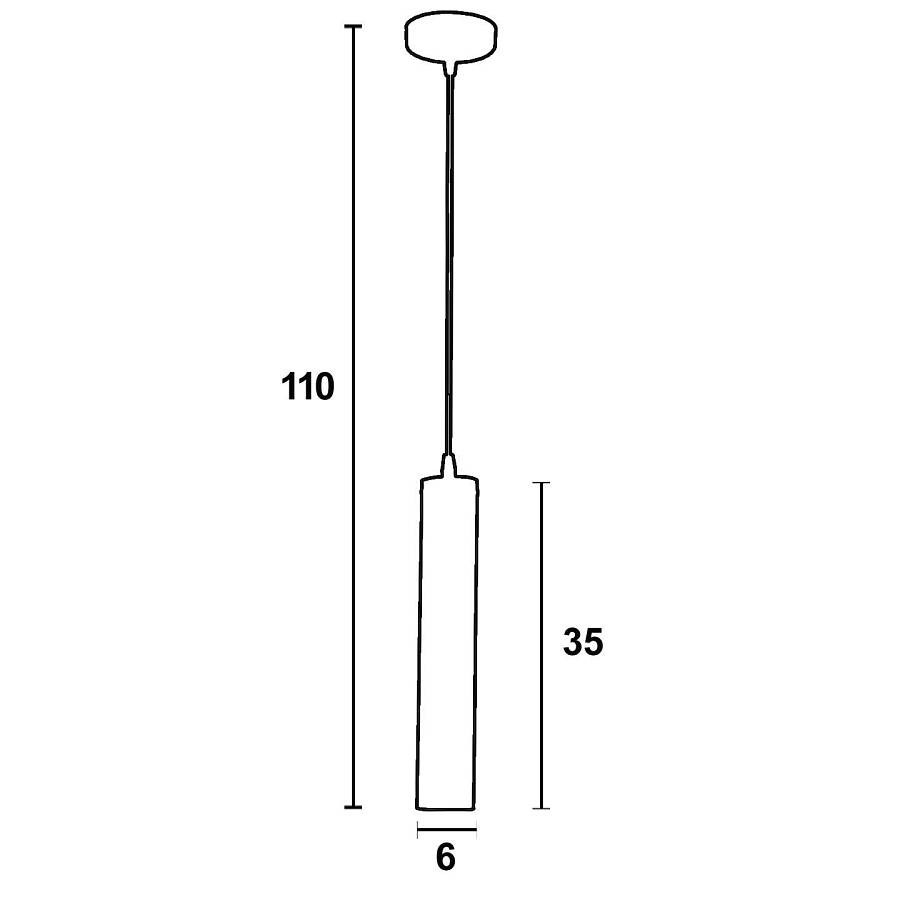 Φωτιστικό μονόφωτο αλουμίνιο στρογγυλό δίχρωμο GU10 Φ6