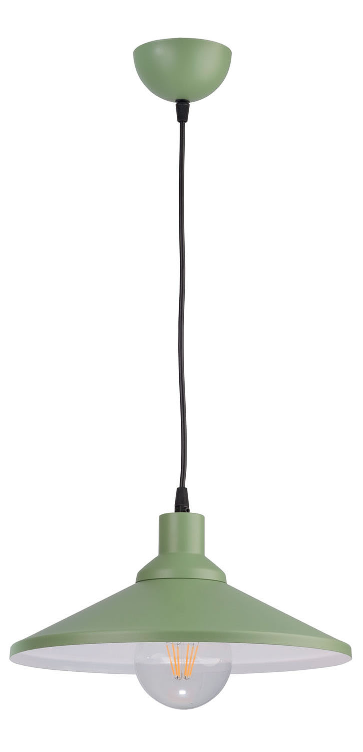 Φωτιστικό μονόφωτο παιδικό αλουμίνιο πράσινο/λευκό Ε27 Φ33