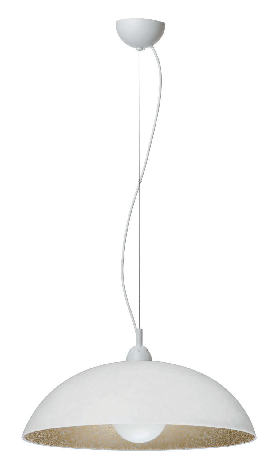 Φωτιστικό μονόφωτο Plexiglass  λευκό/χρυσό  Ε27 Φ40