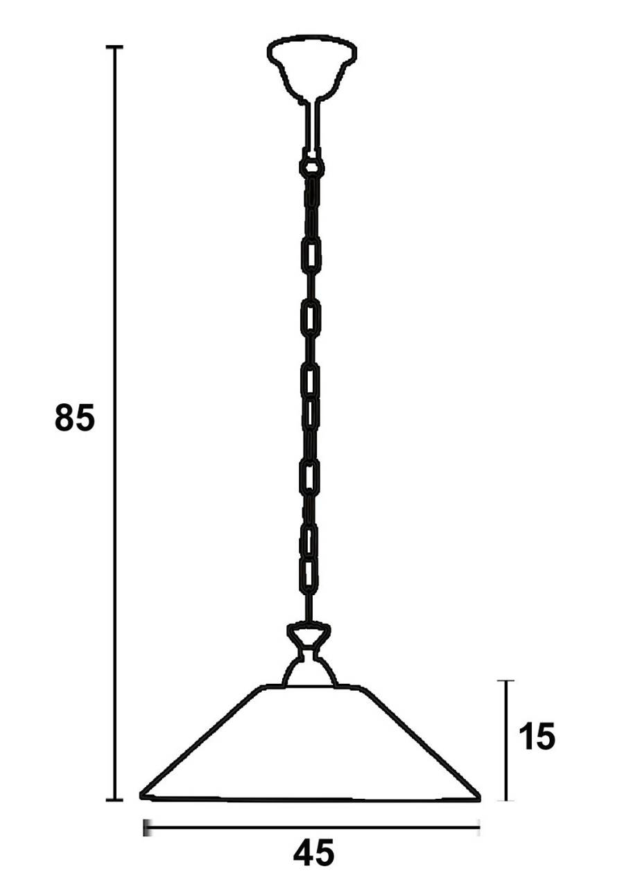 Φωτιστικό μονόφωτο γυαλί λευκό Ε27 Φ45