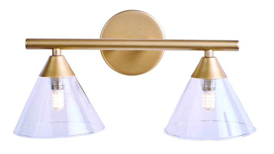 Απλίκα δίφωτη G9 χρυσό ματ