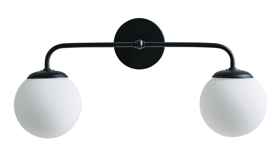 Απλίκα δίφωτη G9 μαύρη ματ