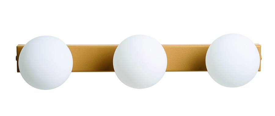 Απλίκα 3φωτη G9 χρυσή ματ