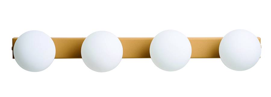 Απλίκα 4φωτη G9 χρυσή ματ