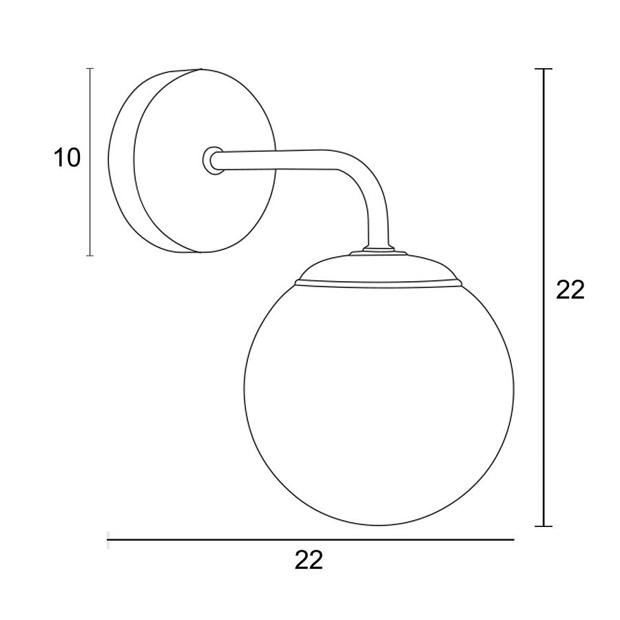Απλίκα G9 μαύρη ματ