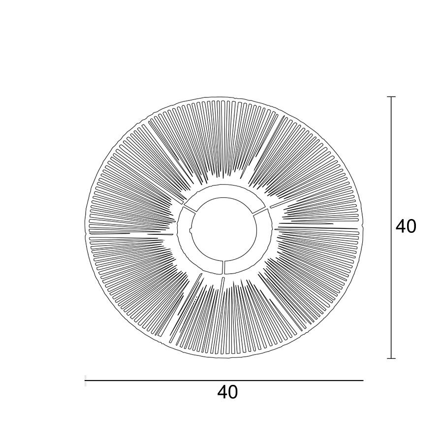 Απλίκα σχοινί natural Ε27 Φ40