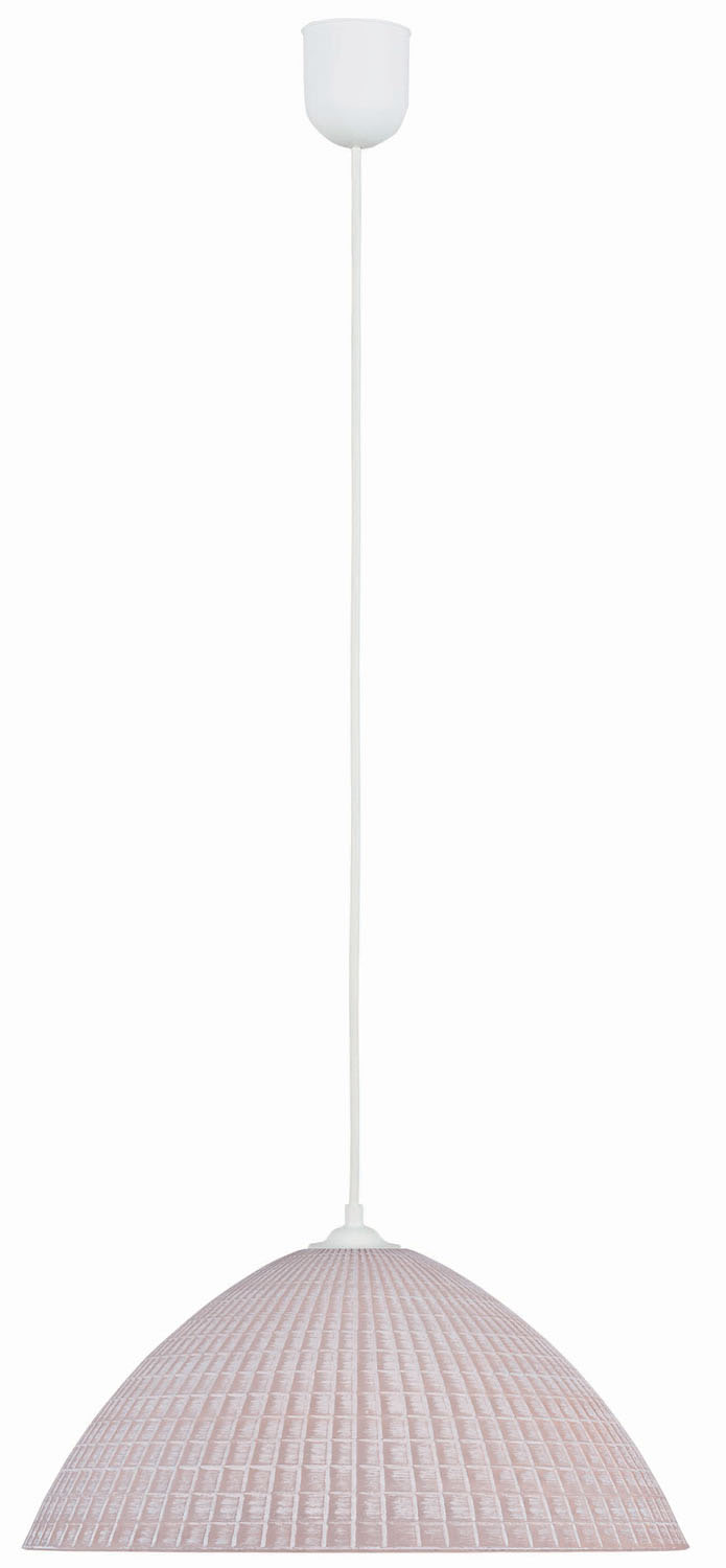 Φωτιστικό μονόφωτο γυαλί λευκό Ε27 Φ25