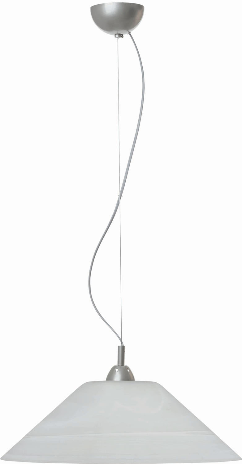 Φωτιστικό μονόφωτο γυαλί λευκό Ε27 Φ45