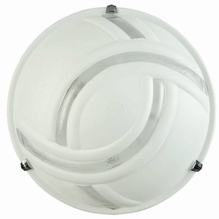 Φωτιστικό Πλαφονιέρα Γυαλί λευκό Ε27 Φ30