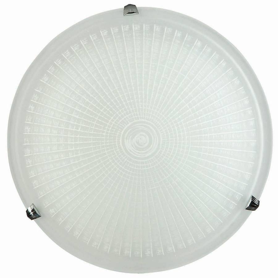 Φωτιστικό Πλαφονιέρα Γυαλί λευκό 2xΕ27 Φ40