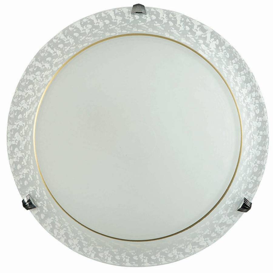 Φωτιστικό Πλαφονιέρα Γυαλί λευκό 2xΕ27 Φ40