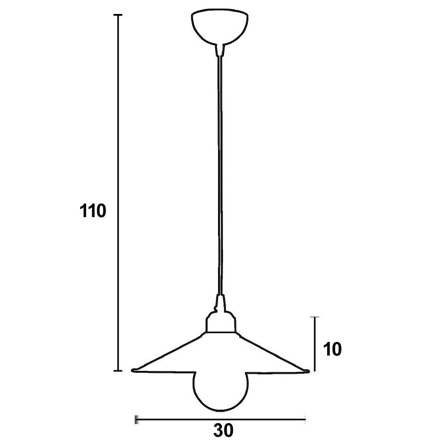 Φωτιστικό μονόφωτο αλουμίνιο λευκό Ε27 Φ30