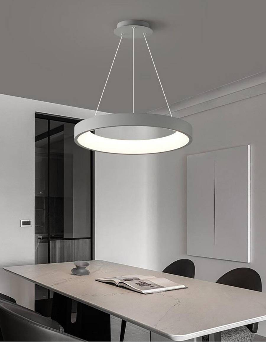 Φωτιστικό led γκρι 3CCT Dimmable by remote control 60w 5450Lm