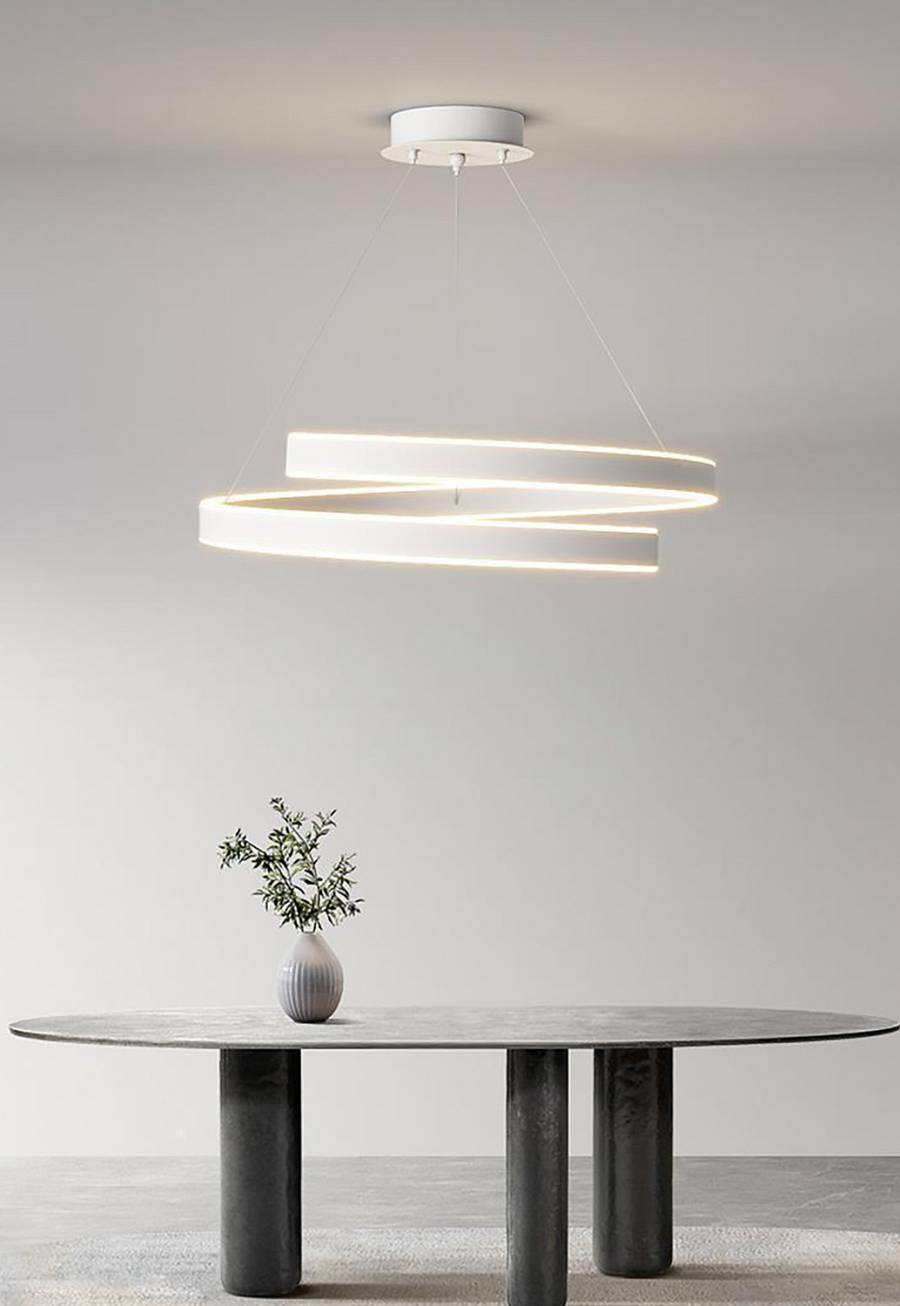 Φωτιστικό led λευκό 3CCT Dimmable by remote control 60w 5450Lm