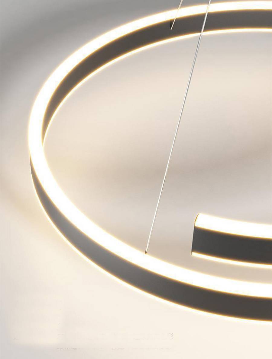 Φωτιστικό led μαύρο 3CCT Dimmable by remote control 60w 5450Lm