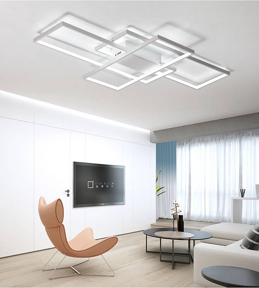 Φωτιστικό οροφής led λευκό 3CCT Dimmable by remote control 58w 5300Lm