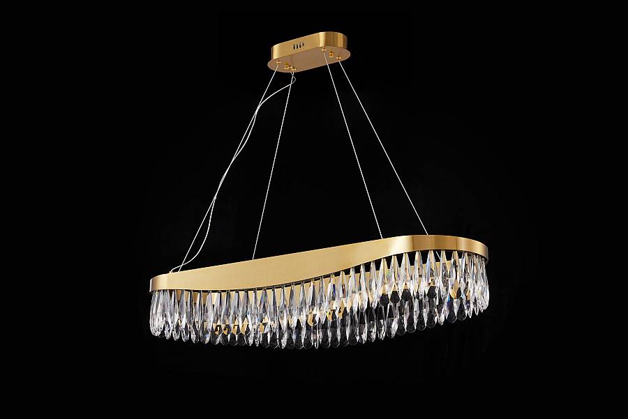 PDC 708-80 ΚΡΕΜ. LED ΟΞ.  ΚΥΜΑ ΜΕ ΚΡΥΣΤΑΛΛΑ