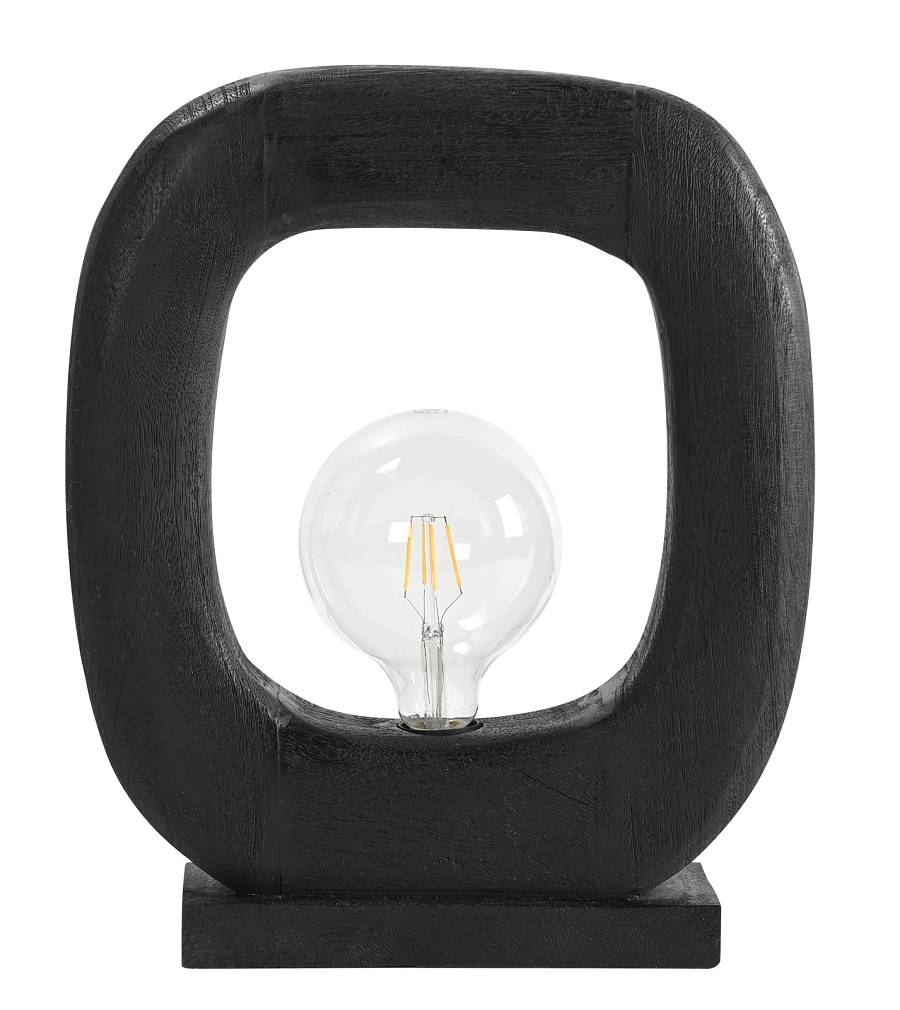 TLI 6329 BK ΕΠΙΤΡΑΠΕΖΙΑ ΛΑΜΠΑ ΜΑΥΡΗ ΞΥΛΟ ΤΕΤΡΑΓΩΝΗ