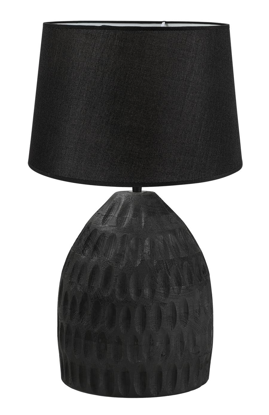 TLI 6331 BK ΕΠΙΤΡΑΠΕΖΙΑ ΛΑΜΠΑ ΞΥΛΙΝΗ ΜΕ ΑΜΠΑΖΟΥΡ