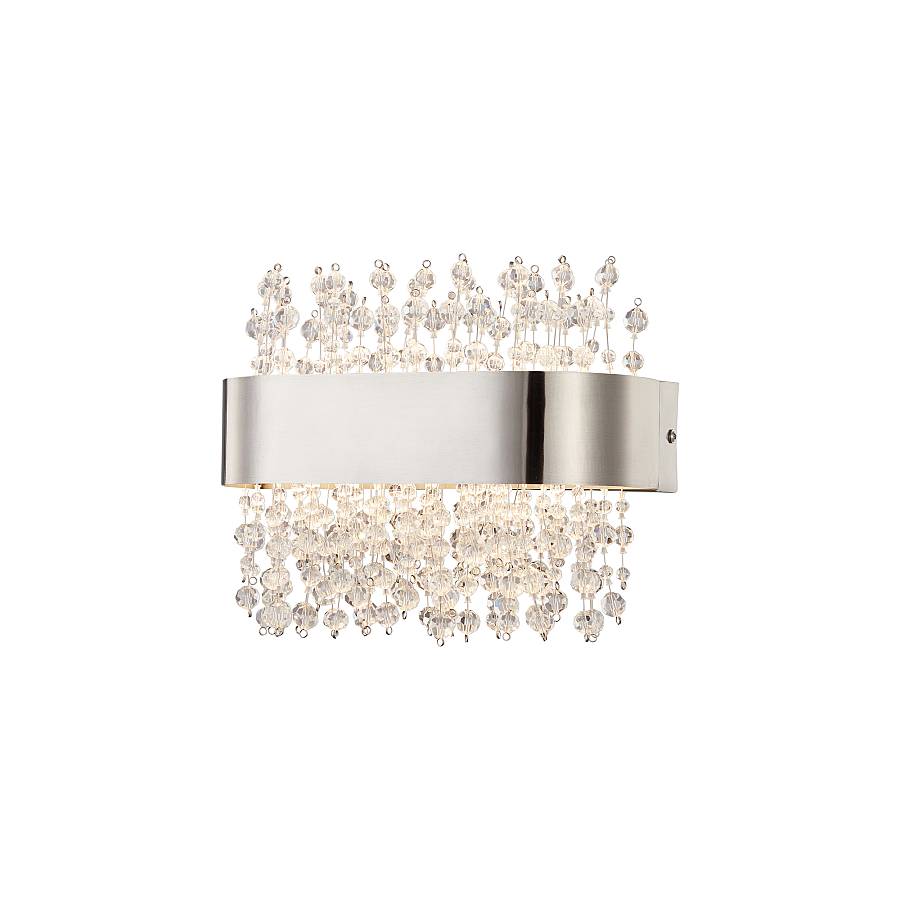 WLC 2492 NM ΑΠΛΙΚΑ LED ΝΙΚΕΛ ΜΑΤ ΟΒΑΛ ΜΕ ΚΡΥΣΤΑΛΛΑ 24W 3500K 1500 LUM