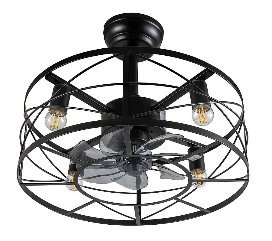 CFC 9508 ΠΛΑΦΟΝΙΕΡΑ ΑΝΕΜΙΣΤΗΡΑΣ ΜΕΤΑΛΛΙΚΟ ΜΑΥΡΟ 4XE-27 O ΑΝΕΜΙΣΤΗΡΑΣ 30W