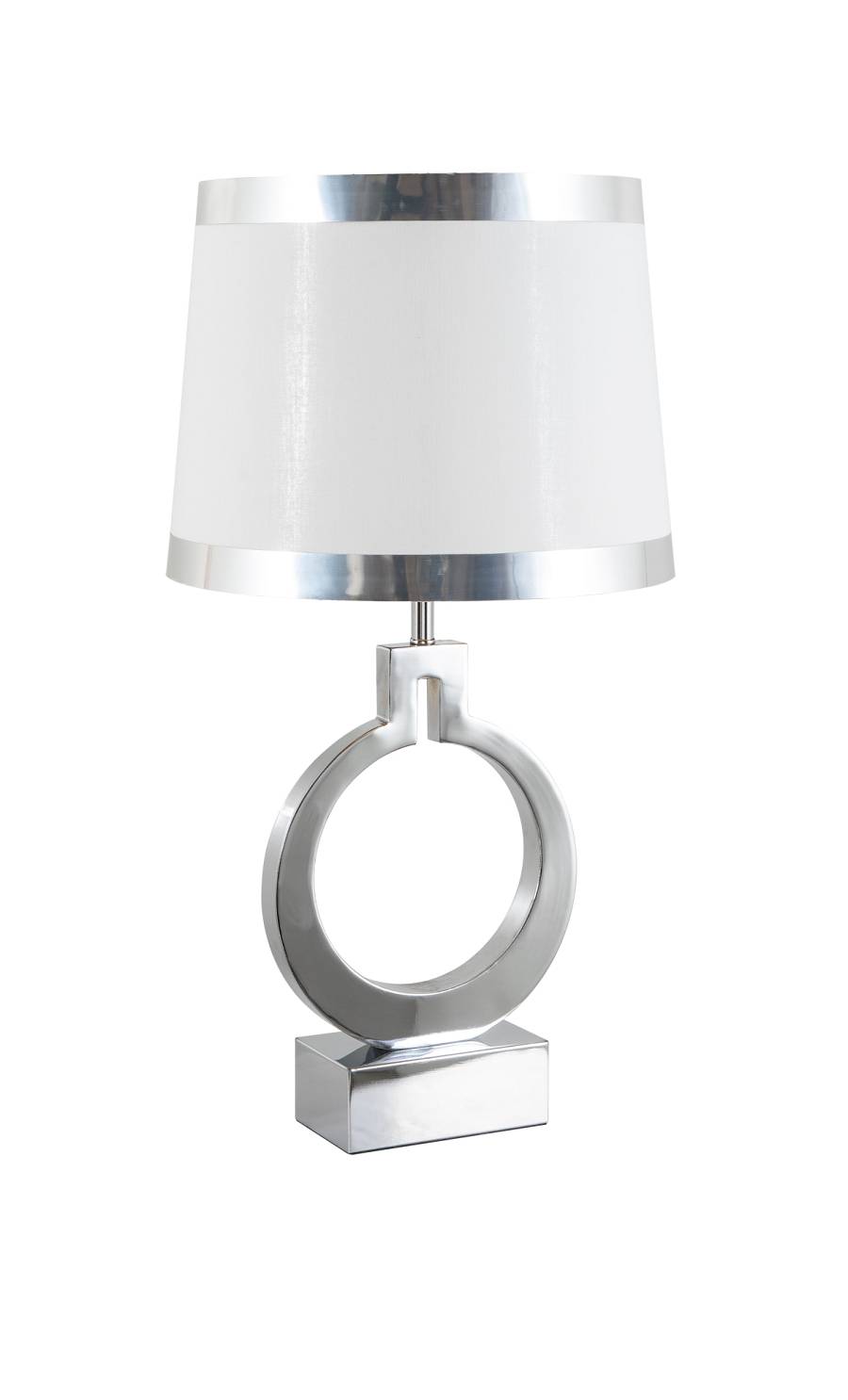 TLC 8813 CR ΕΠΙΤΡΑΠΕΖΙΑ ΛΑΜΠΑ ΝΙΚΕΛ ΣΤΡΟΓΓΥΛΗ ΒΑΣΗ ΑΜΠΑΖΟΥΡ ΜΠΕΖ ΑΣΗΜΙ ΣΙΡΙΤΙ 1xE27