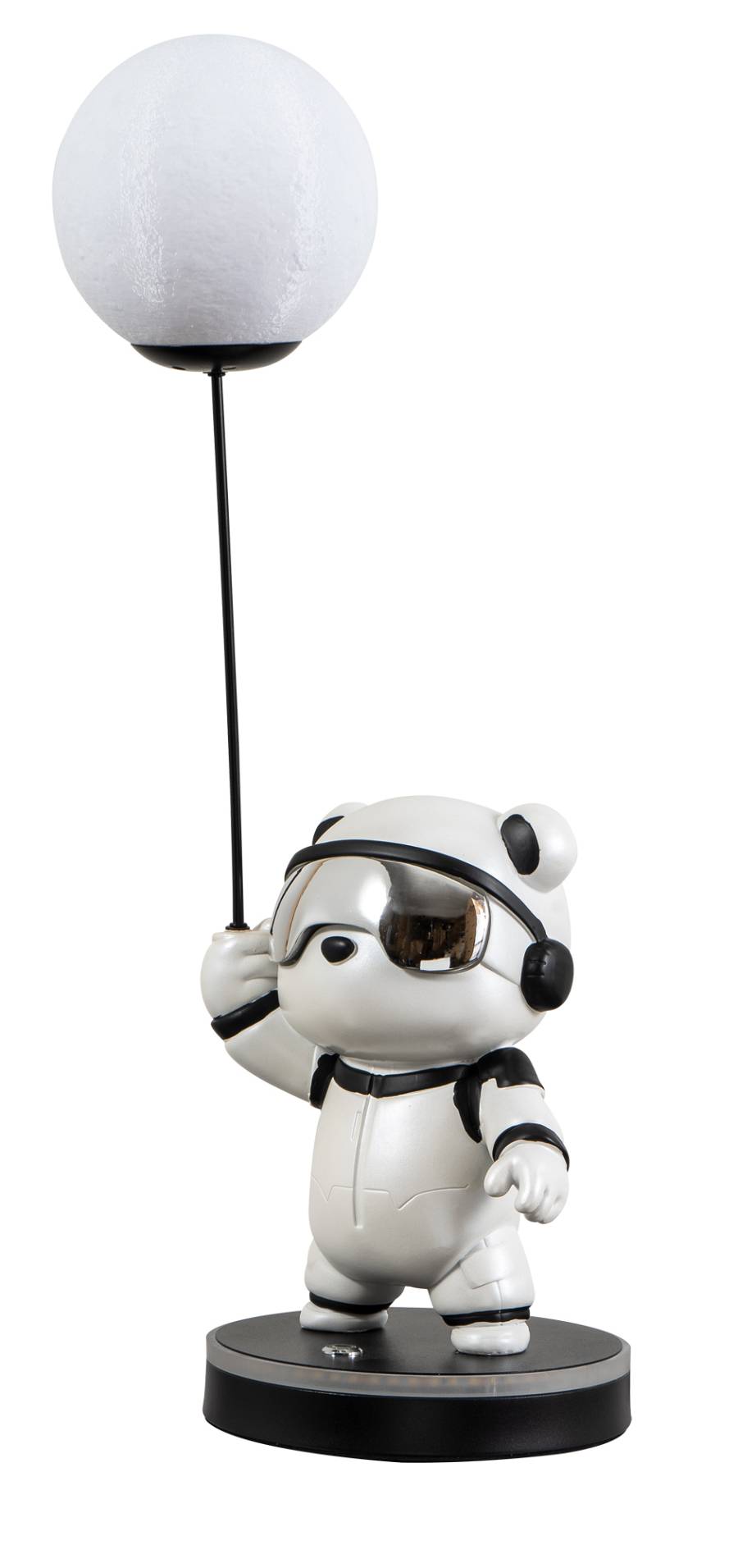 TLC 1112 WH ΠΟΡΤΑΤΙΦ ΑΡΚΟΥΔΟΣ ΛΕΥΚΟΣ ΜΕ ΜΠΑΛΟΝΙ ΦΩΤΙΖΟΜΕΝΟ & ΒΑΣΗ ΦΩΤΙΖΟΜΕΝΗ LED