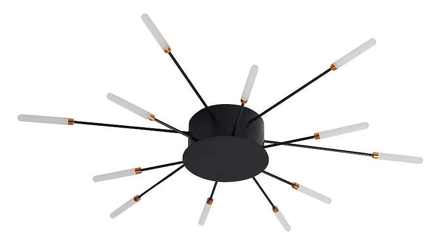 CCC 709-12 # LED ΟΡΟΦΗΣ ΜΑΥΡΟ ΑΚΤΙΝΕΣ