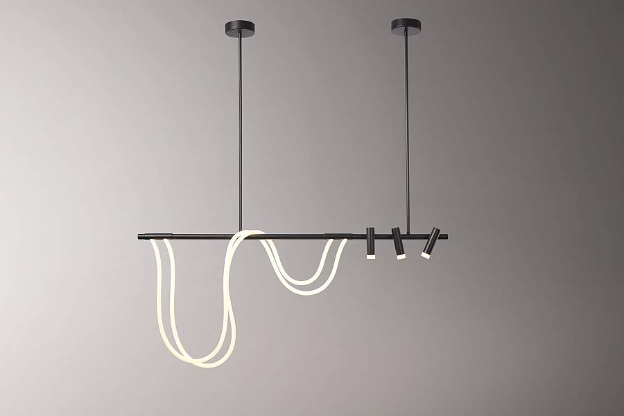 PDC 704 BK # ΡΑΓΑ LED ΜΕ 3 ΣΠΟΤ &  ΑΝΙΣΟΠΕΔΗ ΤΑΙΝΙΑ